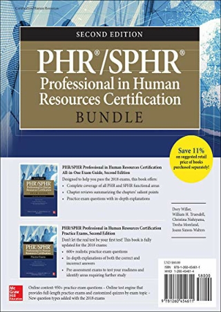 PDF/BOOK PHR/SPHR Professional in Human Resources Certification Bundle, Second E