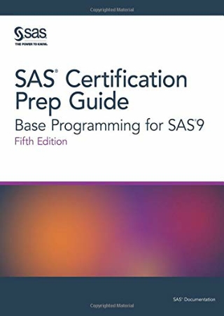 PDF/BOOK SAS® Certification Prep Guide: Base Programming for SAS®9, Fifth Editio