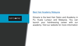 Best Hair Academy in Kuala Lumpur, Malaysia