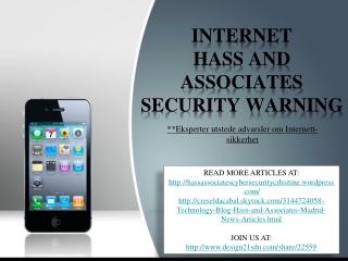 internet hass and associates security warning, Phishing og s