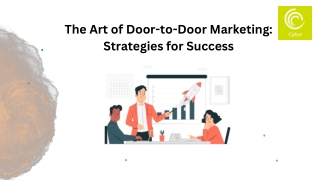 The Art of Door-to-Door Marketing Strategies for Success - Cydcor