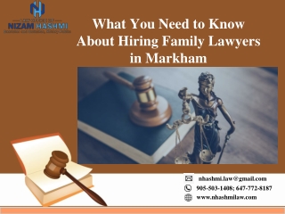 What You Need to Know About Hiring Family Lawyers in Markham