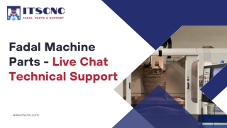 Fadal Machine Parts - Live Chat Technical Support