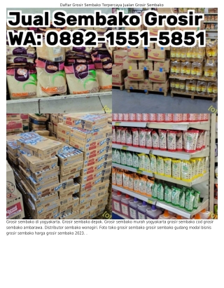 Ö88ᒿ•I55I•585I (WA) Agen Grosir Sembako Terdekat Grosir Sembako Termurah