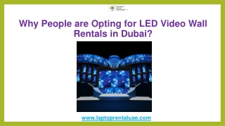 Why People are Opting for LED Video Wall Rentals in Dubai