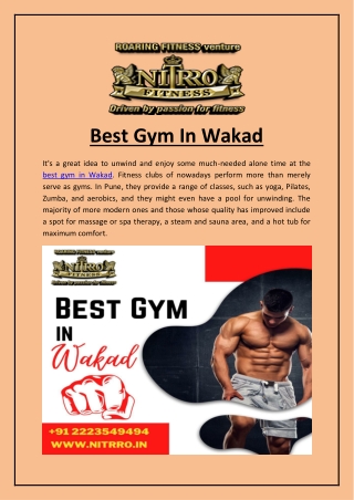 Best Gym In Wakad