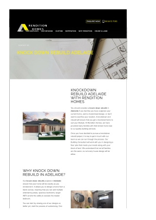 Knock Down Rebuild Adelaide