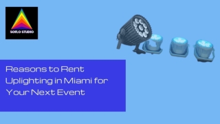 Uplighting Rental in Miami