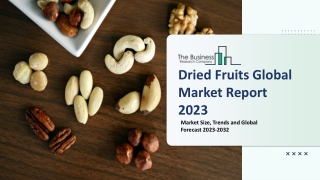 Dried Fruits Market 2023: Size, Share, Segments, And Forecast 2032