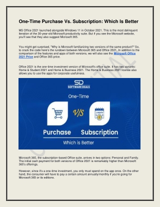 One-Time Purchase Vs. Subscription: Which Is Better