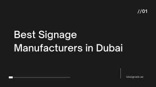 Best Signage Manufacturers in Dubai