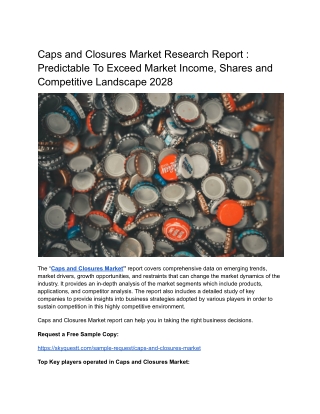 Caps and Closures Market