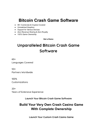 Bitcoin Crash Game Software