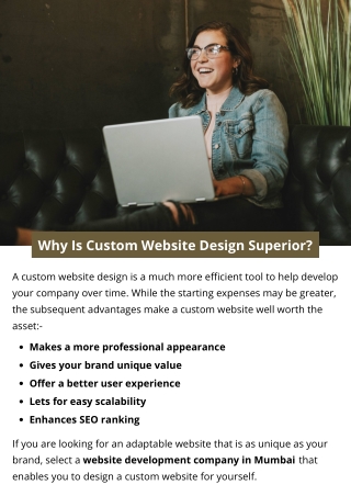 Why Is Custom Website Design Superior?