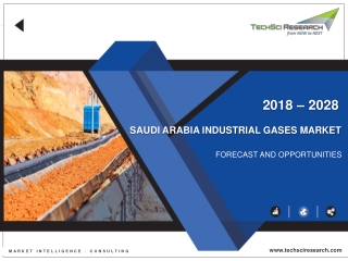 Saudi Arabia Industrial Gases Market Is Anticipated To Register A CAGR Of 4.96%