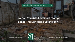 How Can You Add Additional Storage Space Through Home Extension