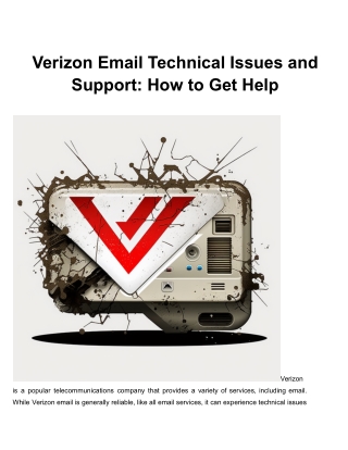 Verizon Email Technical Issues and Support_ How to Get Help