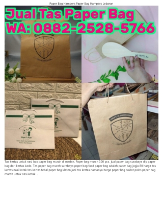 0882~2528~5ᜪϬϬ (WA) Bahan Paper Bag Murah Tas Kertas Jogja Cowok