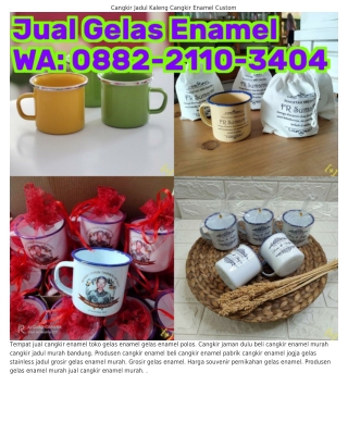 O882~211O~ЗᏎOᏎ (WA) Beli Gelas Enamel Cangkir Enamel Bunga
