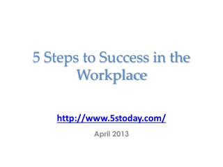 A Systematic Approach to Workplace Organization