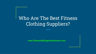 Get Fit In Style With Fitness Apparel Manufacturers