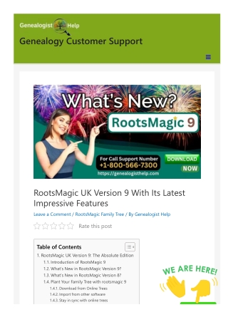 What's New in RootsMagic 9 UK Version?