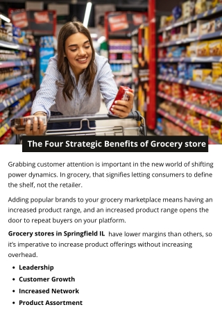 The Four Strategic Benefits of Grocery store