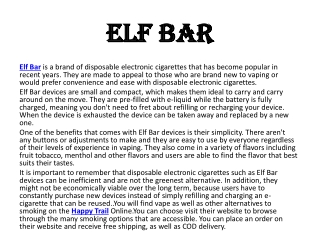 Elf bar