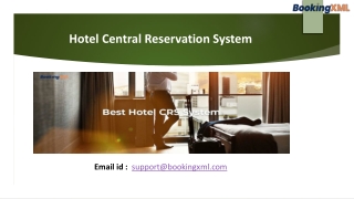 Hotel Central Reservation System