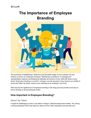 The Importance of Employee Branding