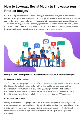 How to Leverage Social Media to Showcase Your