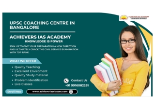UPSC Coaching Centre In Bangalore