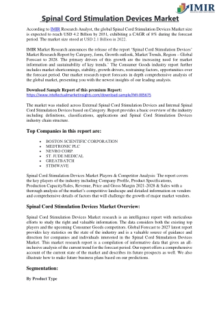 Spinal Cord Stimulation Devices Market