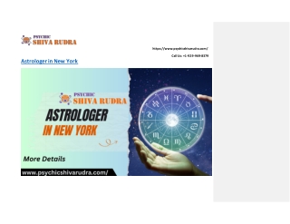 Astrologer in New York