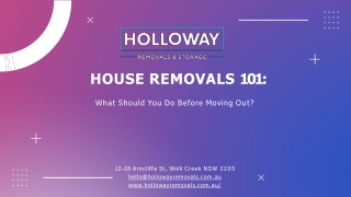 House Removals 101: What Should You Do Before Moving Out?