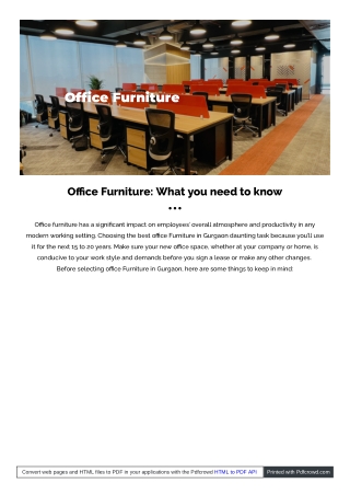 "Elevate Your Workspace with High-Quality Office Furniture"