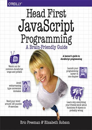 DOWNLOAD/PDF  Head First JavaScript Programming: A Brain-Friendly Guide