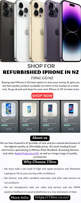 Shop for Refurbished iPhone in NZ at Lower Price