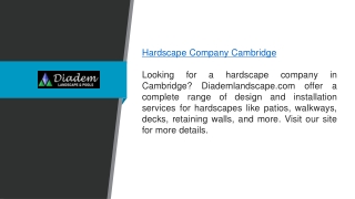 Hardscape Company Cambridge Diademlandscape.com