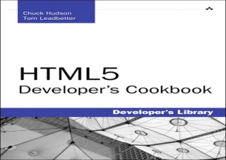 [DOWNLOAD PDF] HTML5 Developer's Cookbook (Developer's Library) kindle