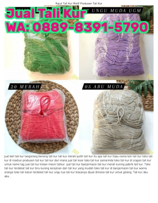 O889–8391–579O (WA) Tali Kur Putih Jual Tali Kur Di Palembang