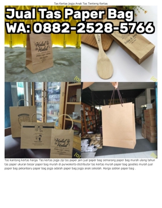 ౦882·2528·5ᜪϬϬ (WA) Cetak Tas Kertas Paper Bag Kain