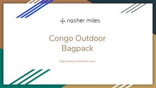 Congo Outdoor Bagpack