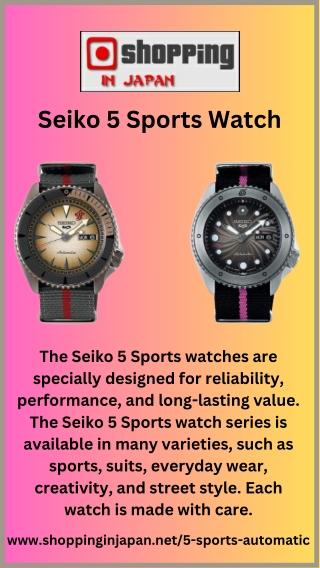 Seiko 5 Sports Watch | Shopping In Japan