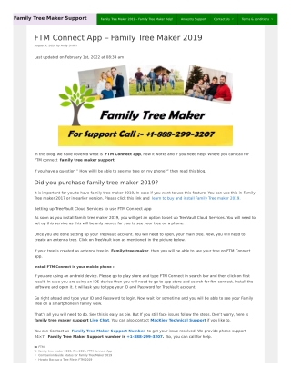 FTM Connect App – Family Tree Maker 2019