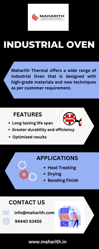 Features and Application of Industrial Oven