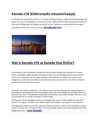 Offisjele-Kanada-Immigraasje-Online-Visa-Application