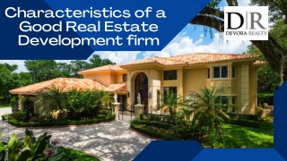 Characteristics of a Good Real Estate Developer