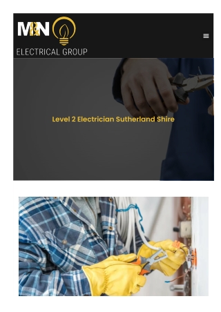 Level 2 Electrician Sutherland Shire