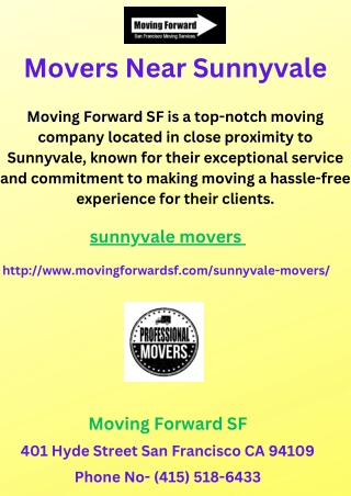 Movers Near Sunnyvale